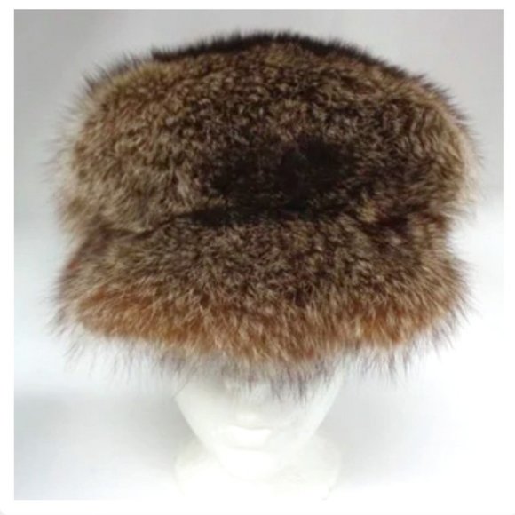 π¨π¦ FABULOUS NATURAL RACCOON FUR CAP/HAT - EVC - Picture 1 of 6